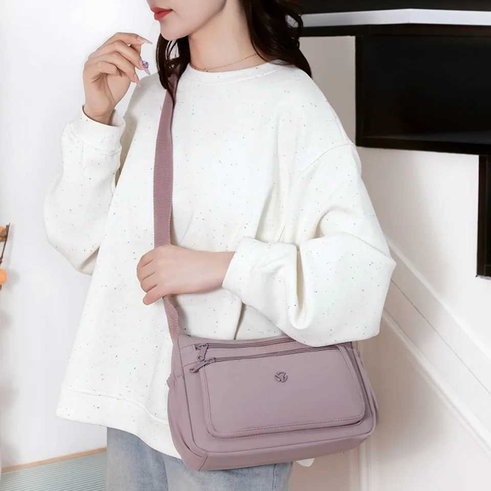 Just Hold A Lot Waterproof Nylon Shoulder Crossbody Bags for Women Messenger Travel Daily Use Bags Suitable for Mothers Shopping G250729