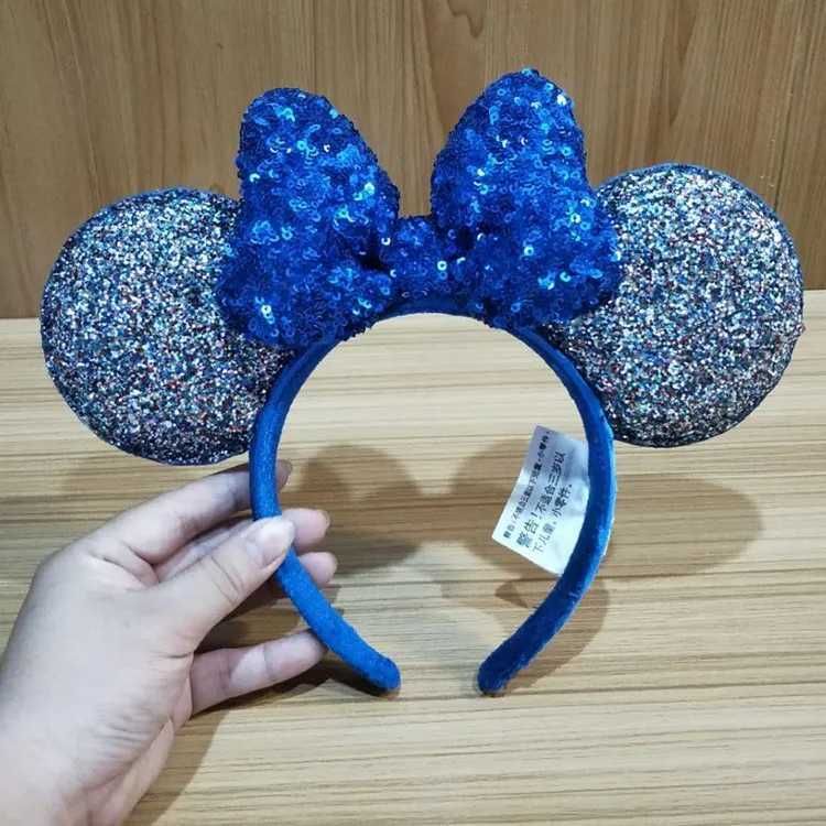 Disney Walt Disney Minnie Ear Headband for Women Disney Mickey Mouse and Friends Ears Plush Glitter Party Role Playing Girl AccessoriesXJ250504