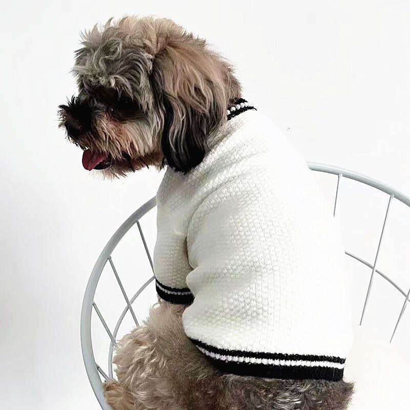 Dogs Apparel Designer dog clothes Autumn Winter Pet Sweater Pearl Style Knitted Warm Fashion Dog Cat wear Small and medium sized Pets Clothing