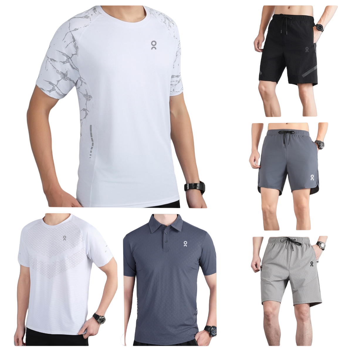 summer mens tracksuit designer clothing sportswear refreshing shorts and t shirt set breathable printed quick dry football basketball training suit