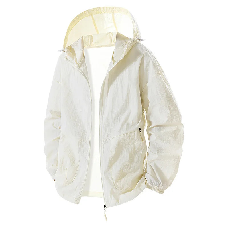 UPF 50 Summer Hiking Jacket Men Big Size 8XL Waterproof Quick Dry Camping Windbreaker Trekking Fishing Outdoor Anti UV Clothes 250729