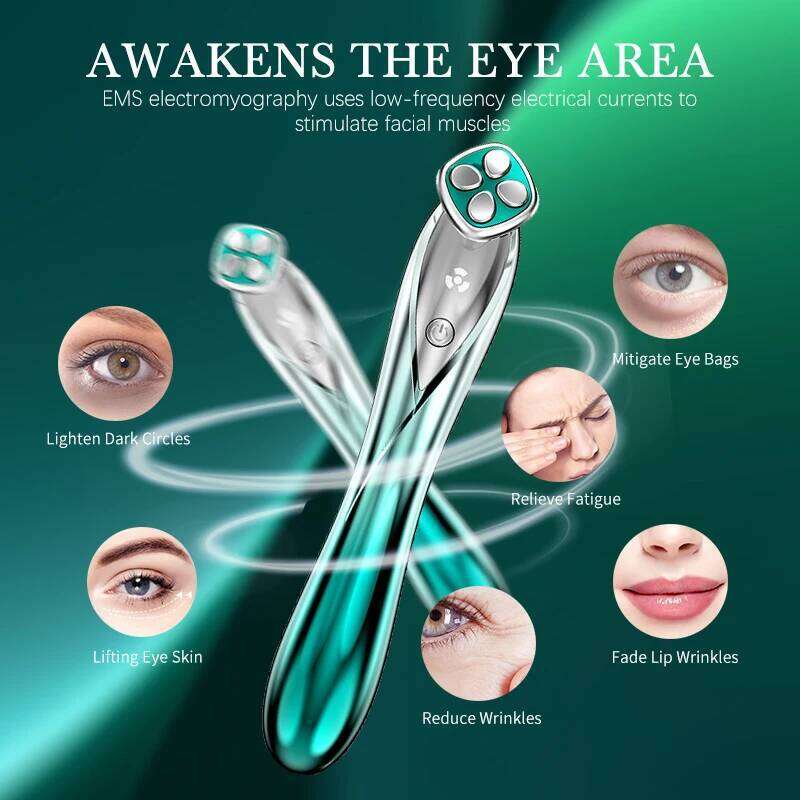 Eye Massage Device Skin Firming Microcurrent Removing Wrinkles Fine Lines Revitalizing and Anti Aging Beauty Instrument