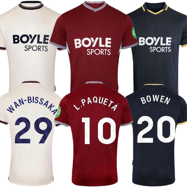 2025 2026 West Hame united ANTONIO Soccer Jersey 2025 Home L.PAQUETA SUMMERVILLE FULLKRUG shirt BOWEN SOUCEK KUDUS INGS N.AGUERD 25 26 football men and kids shirt