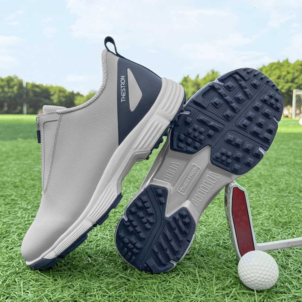 Waterproof Golf Shoes Men Spikeless Golf Sneakers Outdoor Walking Footwear Y250731