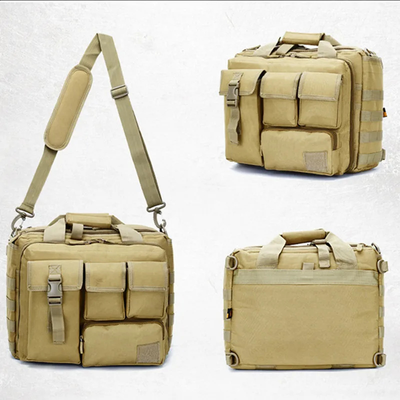 Backpack Tactical Molle Nylon Messenger Shoulder Bag Laptop Handbags Briefcase Outdoor Multifunction Climbing 250729