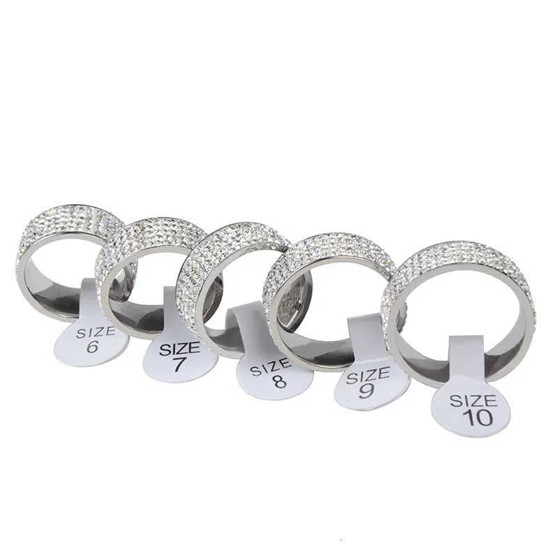 Chanfar High Quality Crystal Stainless Steel Ring Multicolor Women Elegant Finger Love Wedding Engagement Ring For Women Jewelry y250730