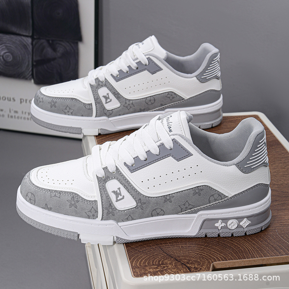 free shipping sneakers Board shoes men's shoes thick soled casual shoes fashionable and versatile white shoes sports shoes new