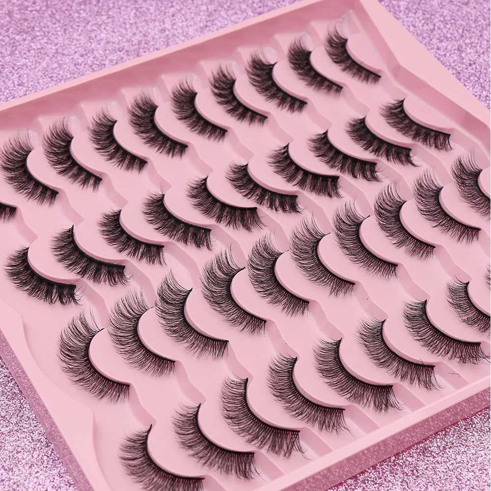 5/20 Pairs 3D Mink Lashes Natural False Eyelashes Dramatic Thick Fake Eyelash Extensions Faux Cils Wholesale Makeup Tools Z250730