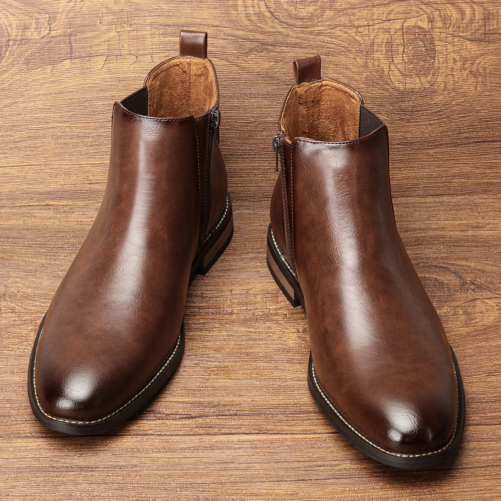 2025 Chelsea Men Boots Fashion Comfortable Leather Boots 250729