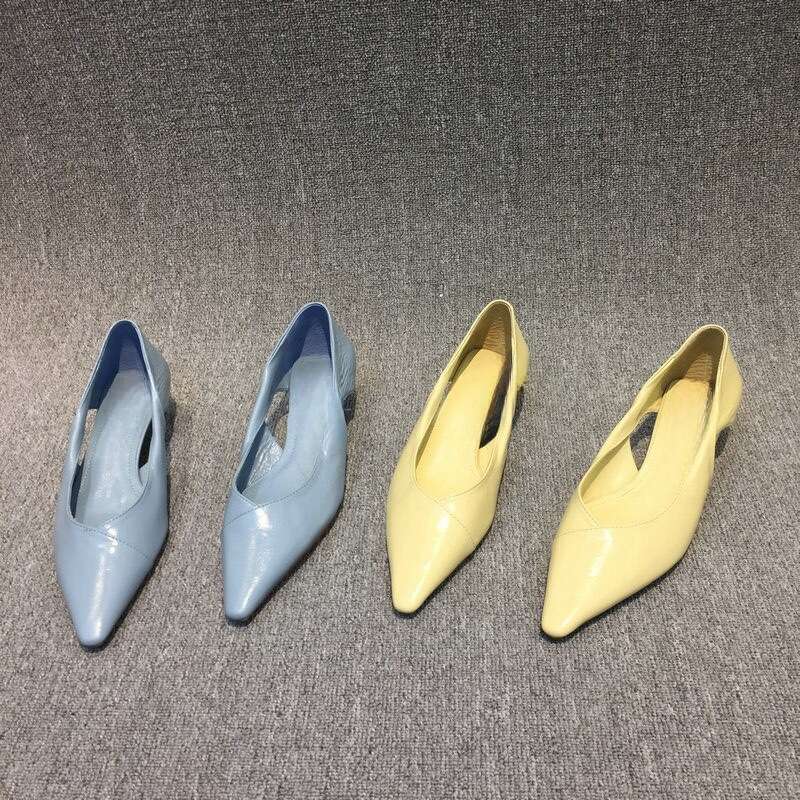 Women's 2025 Spring Autumn New Oil Wax designer shoes Leather Fashion Hollow Cat Pointed Toe Comfortable Low Heel Single Shoes