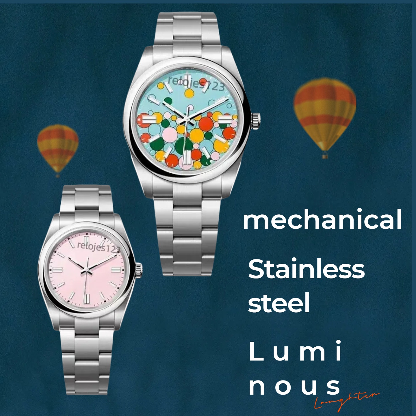 Men's watch New mechanical stainless steel sapphire luminous 41MM watch 2813 automatic business casual watch