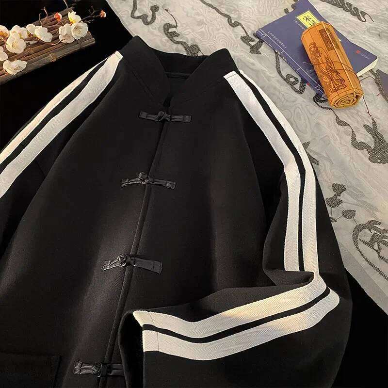 Designer Clothing 2025 New Buttoned Cardigan Sweatshirt For Men Women 2025 Spring Loose Top Trendy Brand Chinese Style Heavyweight Jacket