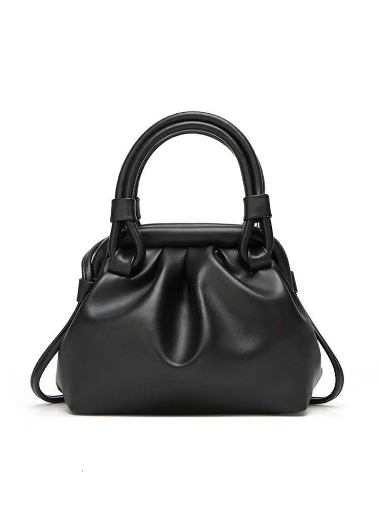 2024 New Womens Fashion Handbag Casual Pleated Cloud Bag Hand-Held Crossbody Clip Bag Banquet Everyday Use Y250730