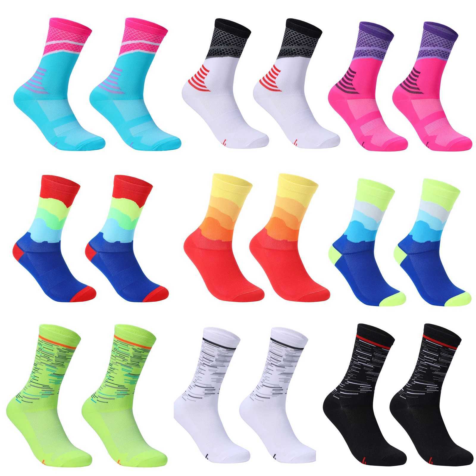 Sport Socks Unisex Cycling Socks Men Outdoor Sports Socks Bike Footwear for Road Bike Socks Running Basketball Z250731