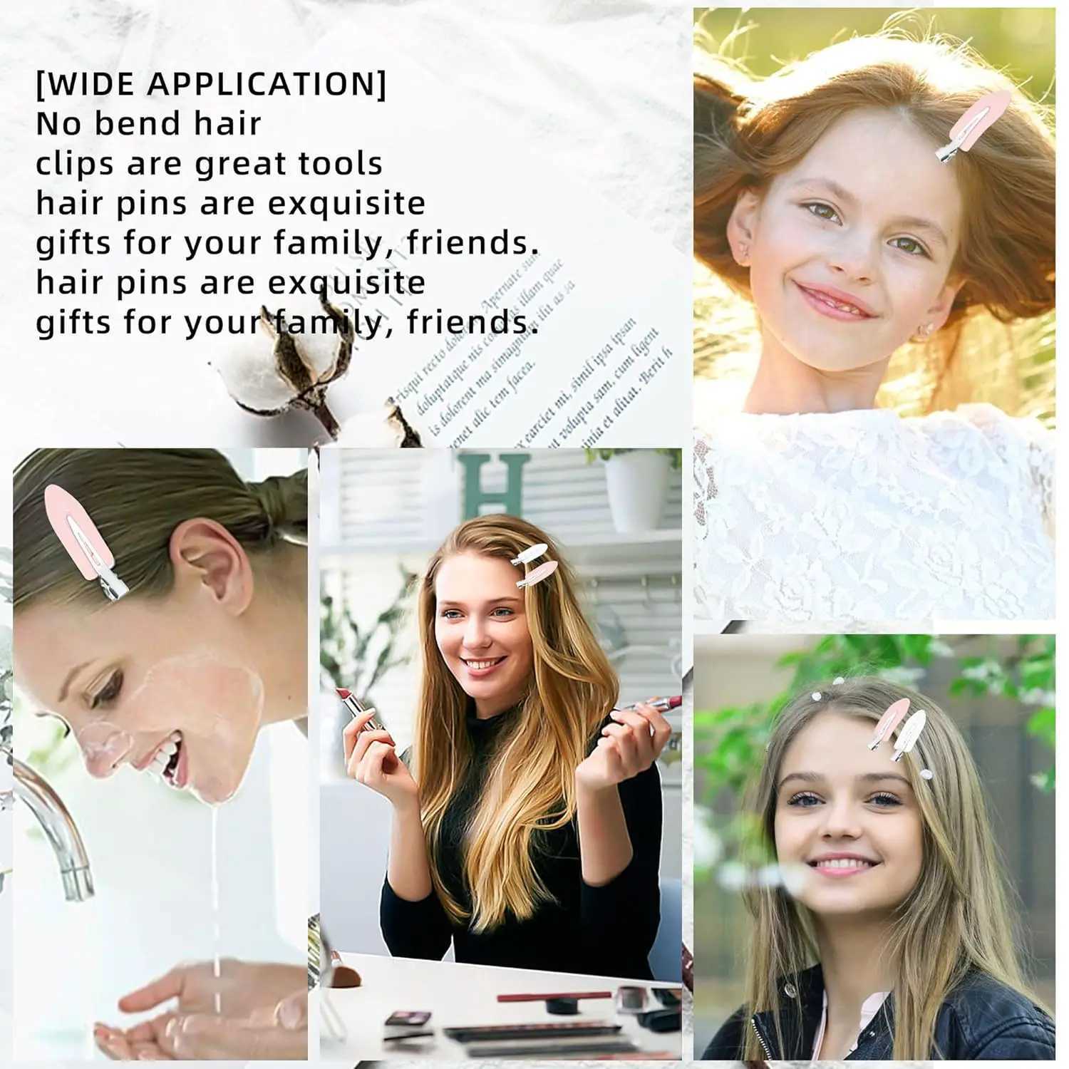8pcs Simple Y2k Fashion Hair Clips Set No Ben Slip Hair Claws For Women Suitable For Daily Wear Face Washing Hair Accessories R250730