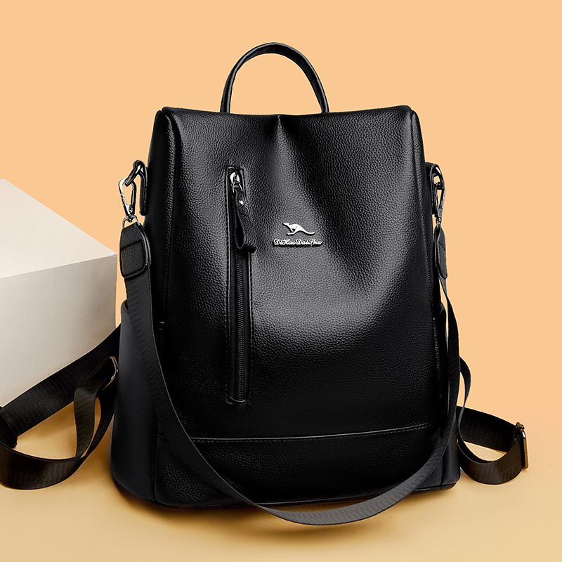 2025 Summer New Women's Shoulder Bag Korean Style Fashion Large Capacity Women's Backpack Single Shoulder Soft Leather Women's Shoulder