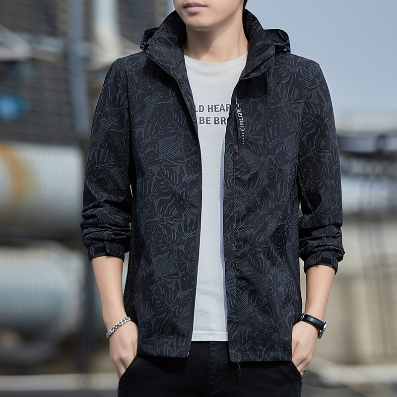 Spring and autumn new jacket men's outdoor sports windproof and rainproof casual breathable