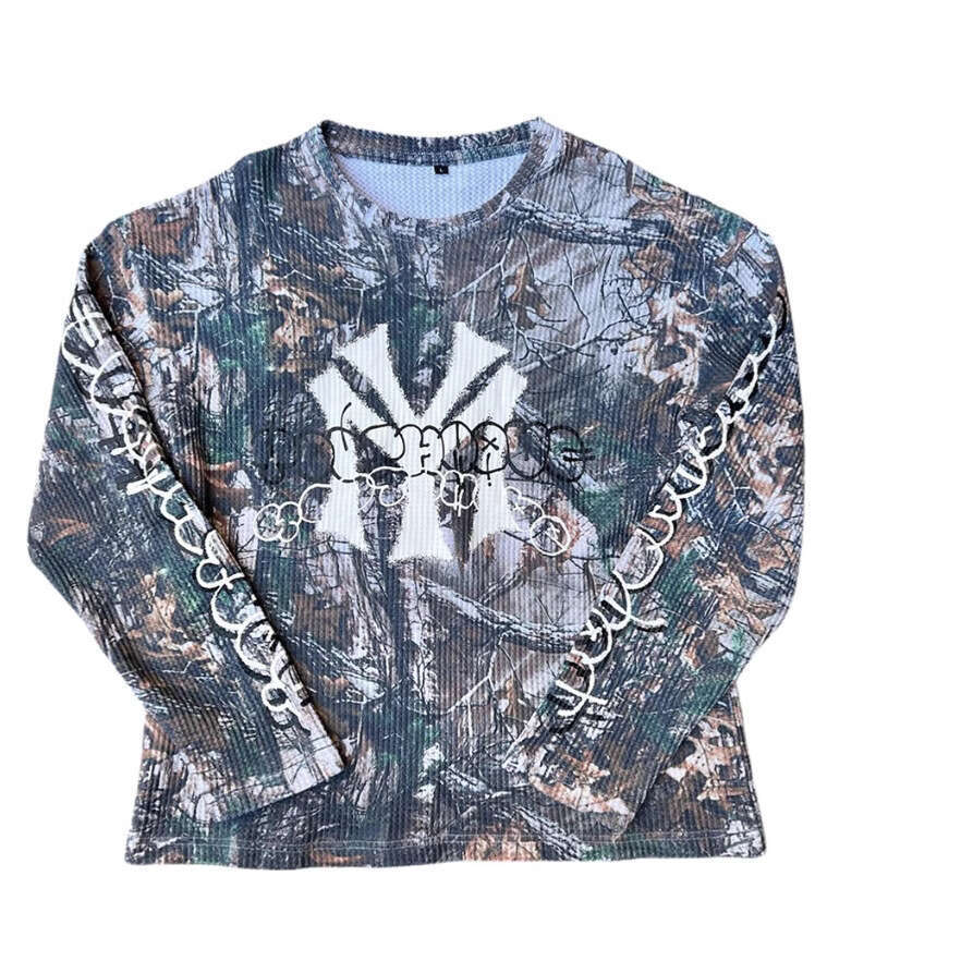 2025 Men's New Printed Long Sleeve Crew Neck T-Shirt