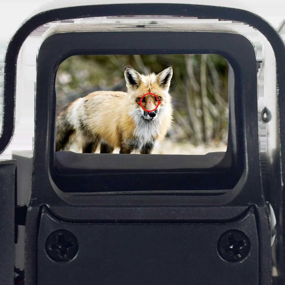 553 558 Holographic Red Green Dot Sight Hunting Red Dot Reflex Sight CS Games Airsoft Riflescope Collimator 20mm QD Rail R250730