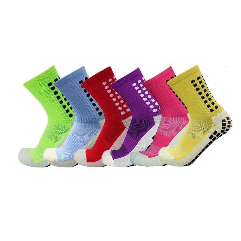 New Anti-slip Soccer Socks Men Women Outdoor Sport Grip Football Socks EU 38-43 US6-9.5 Z250731