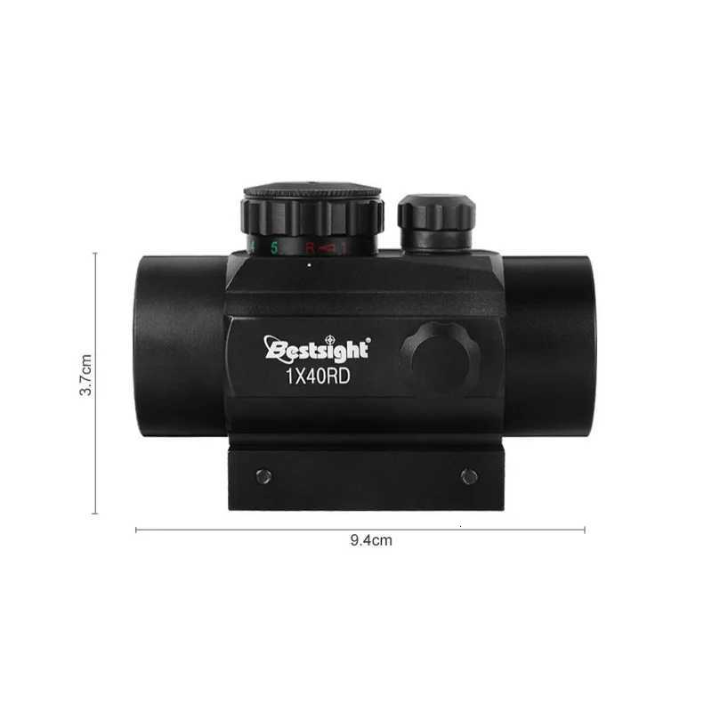 Red Dot Sight 140mm Reflex Sight Waterproof Shockproof Fogproof Red Dot Scope with 1 Inch Riser Mount R250730