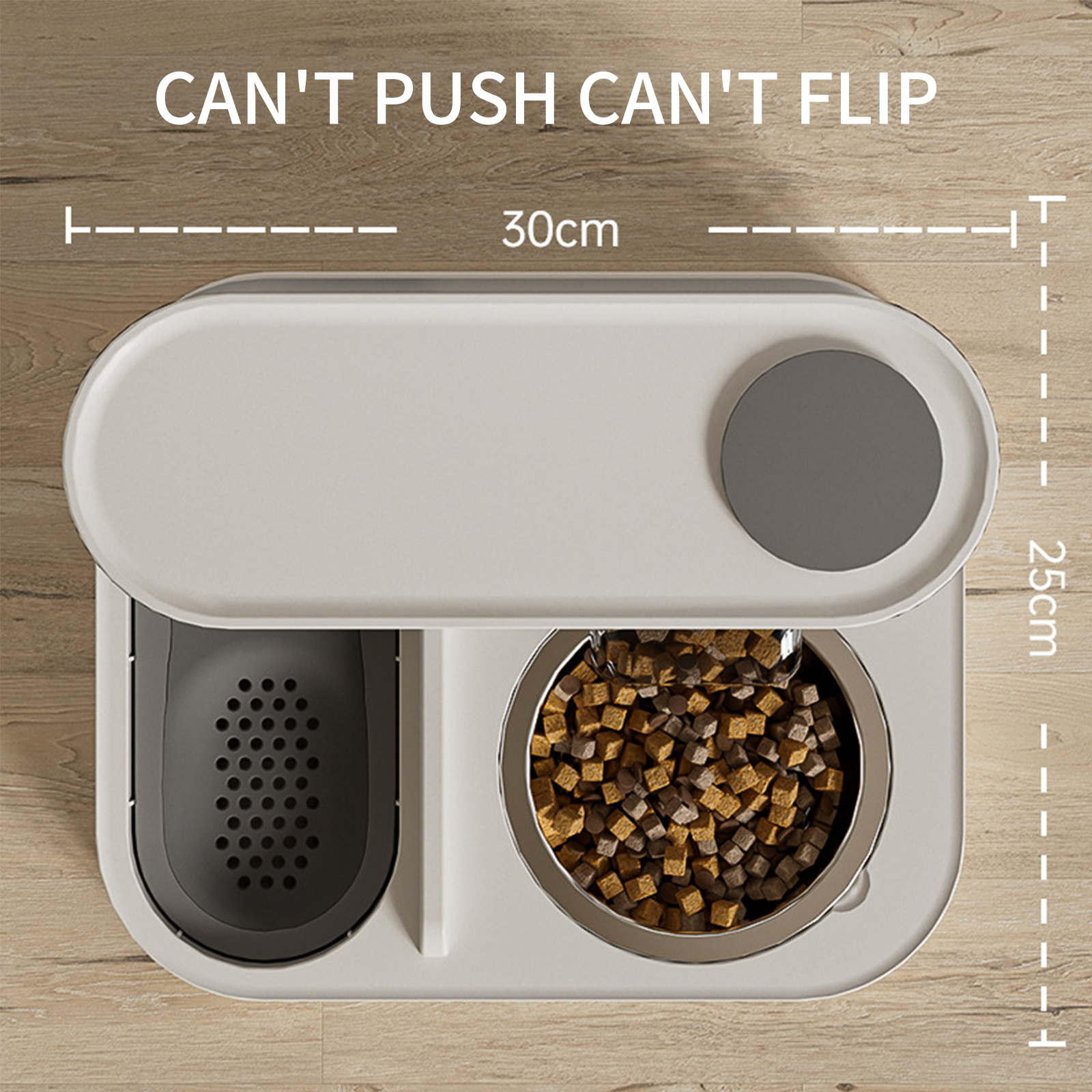 Automatic Feeding Machine Cat Bowl Dog Bowl Cat Food Feeding and Drinking Water 2-in-1 Stainless Steel Pet Bowl Pet Supplies