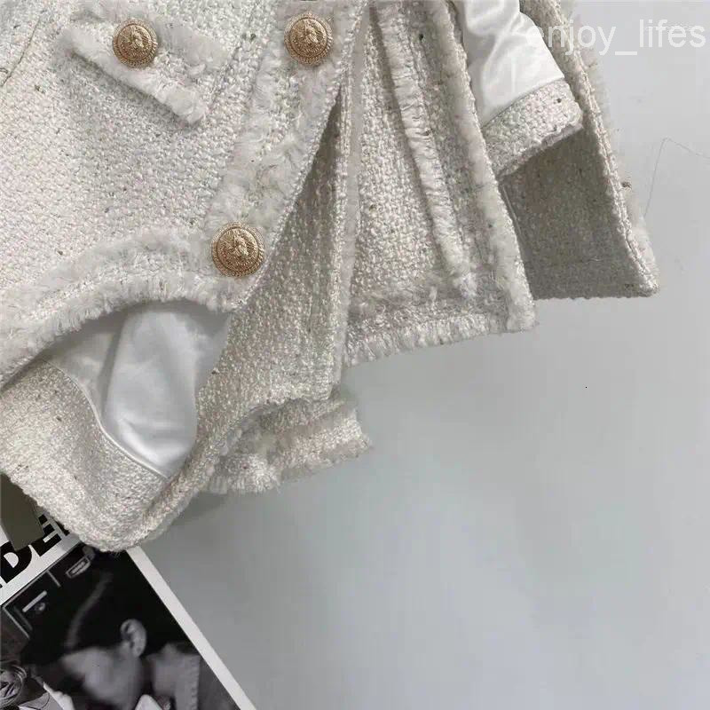 Womens Jackets 2025 French Luxury Small Fragrance Tweed Jacket Women Fashion Casual Short Coat Korean Elegant Outerwear High Quality