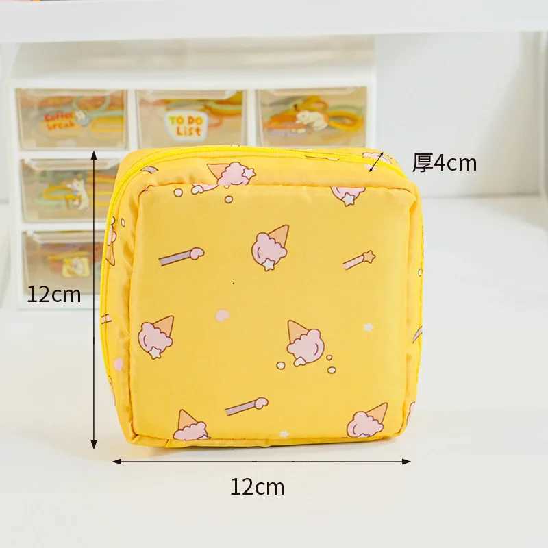 Women Sanitary Napkin Tampon Storage Bag Portable Waterproof Organizer Pouch Cartoon Pattern Sanitary Napkin Bag G250729