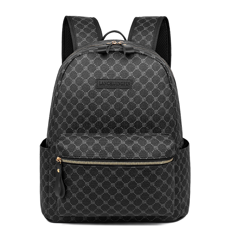 free shipping for designer bag Backpacks for men women checkered business computer large-capacity fashionable travel bags soft leather college student