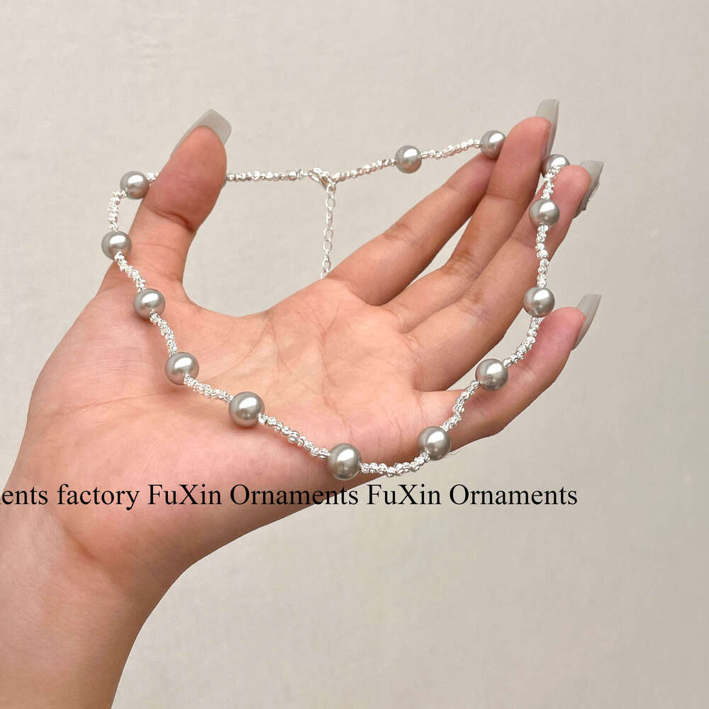 2024 New Light Fashion Niche Shijia Pearl Versatile Necklace High-end Design Collarbone Chain for Women 028