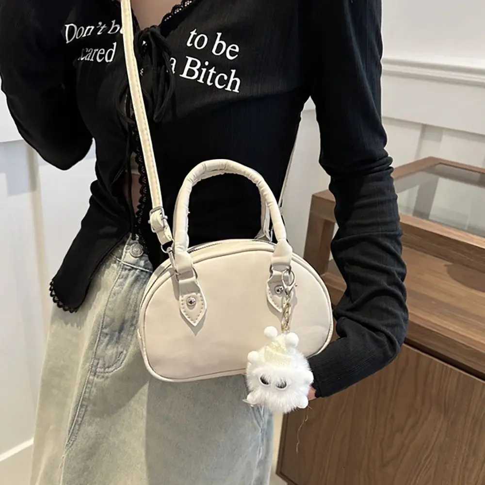 2024 with Free Pedant PU Shoulder Bag Y2k Casual Adjustable Crossbody Bag Vintage Squared Handbag Women Y250730