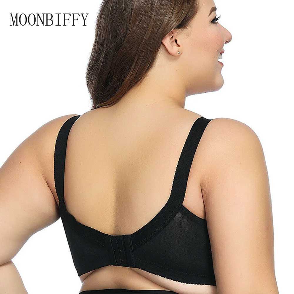 Large Size Bra for Women Ladies Underwear Translucent Lace Chiffon Wireless Minimizer Lingerie Brassier Bralette Tops Z250730