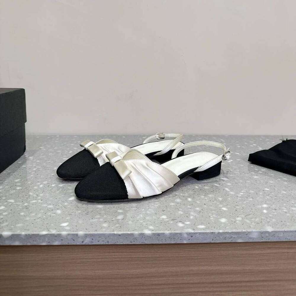 Women Size35-41 Genuine Leather Pumps Slingabacks Super High Heels Butterfly Knot Sandals Party Shoes Zapatillas De Mujer d83