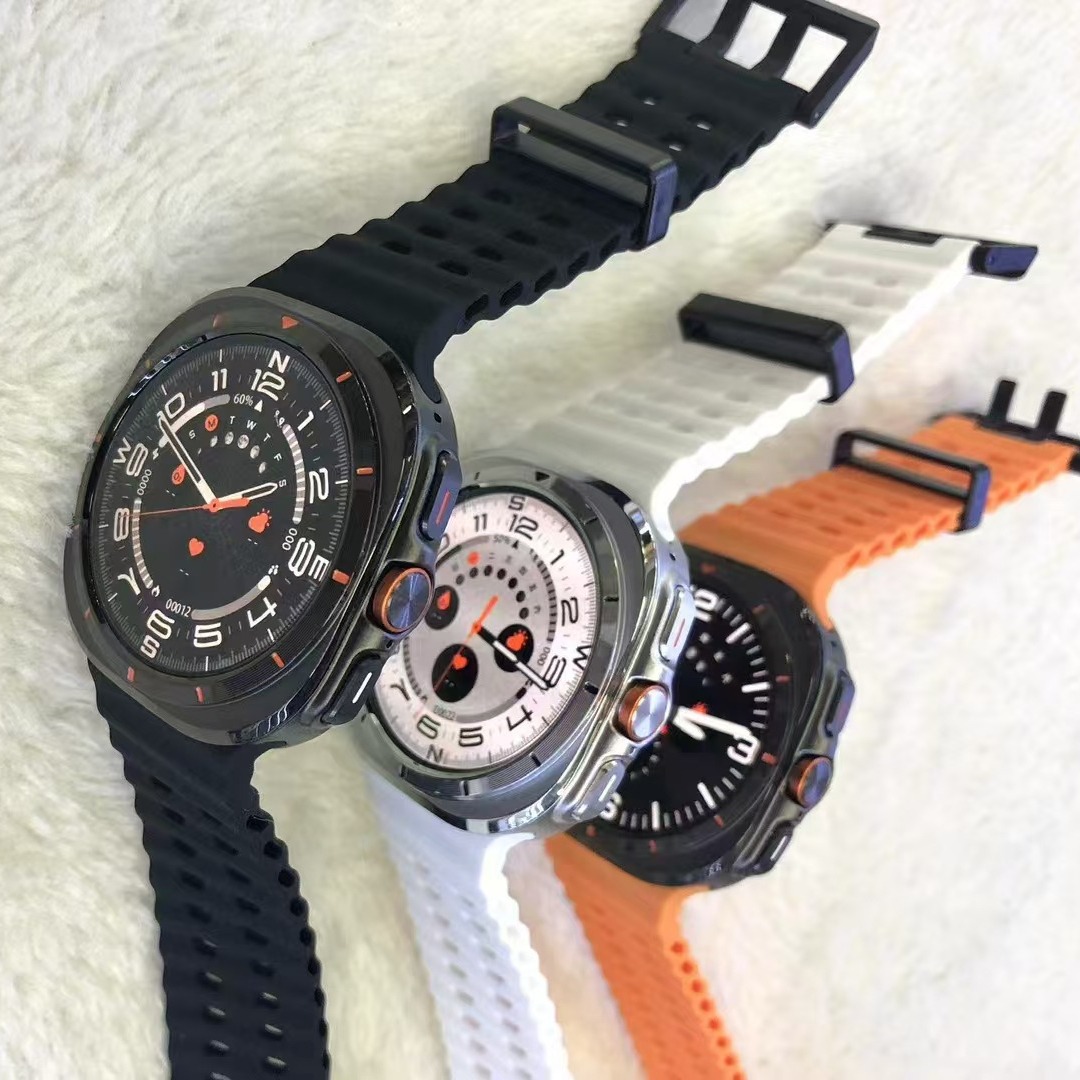 2025 NEWEST For Samsung Galaxy Watch 7 Ultra NFC GPS Tracker SmartWatch Men Amoled Always Display Body Temperature Clock BT Talk Smart Watch Smartwatch