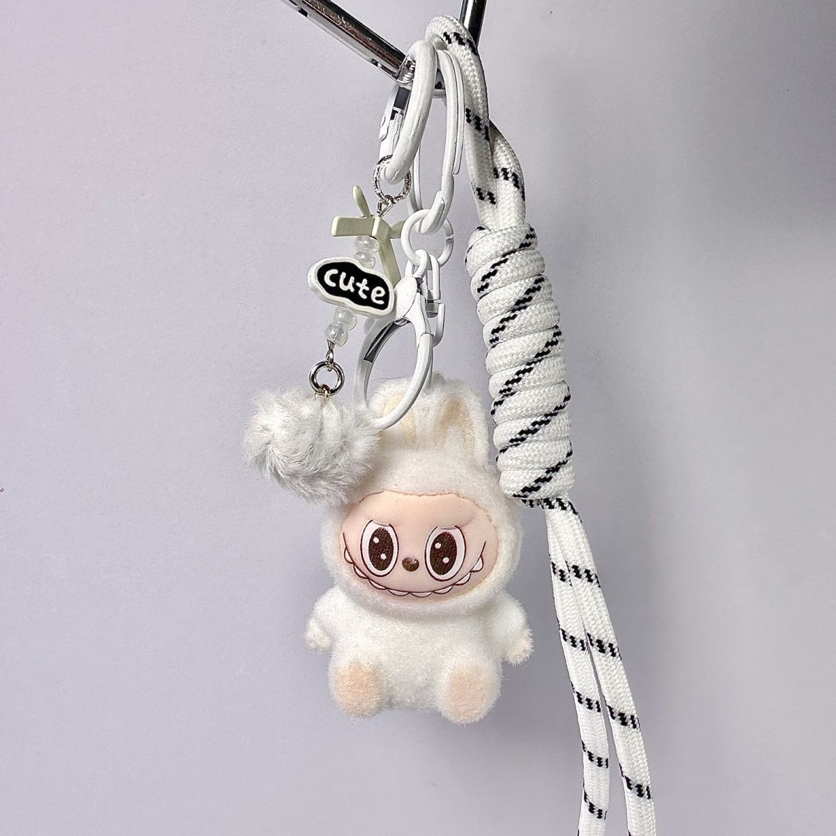 Cartoon Cute Labubu Pendant Keychain High-Value Girl Bag Pendant Keychain Gift
