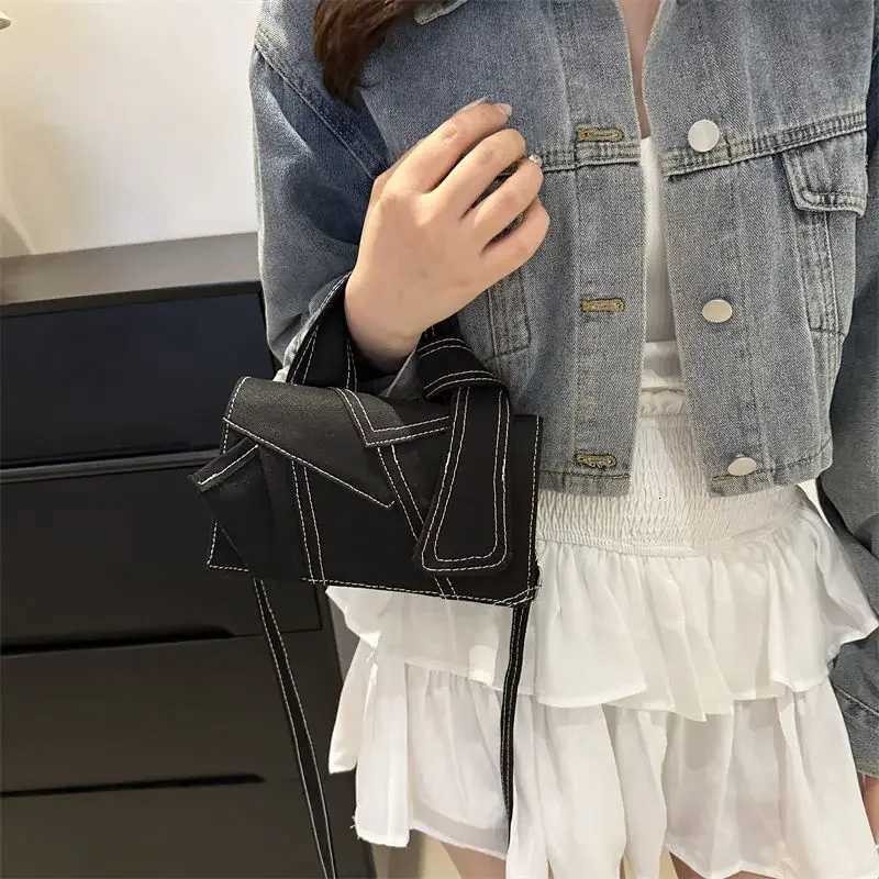 Women Bag Demin FAshion All-maTCh Simple Office Lady PaTChwork Shoulder Bags Pures and Bags Crossbody Bag Y250730