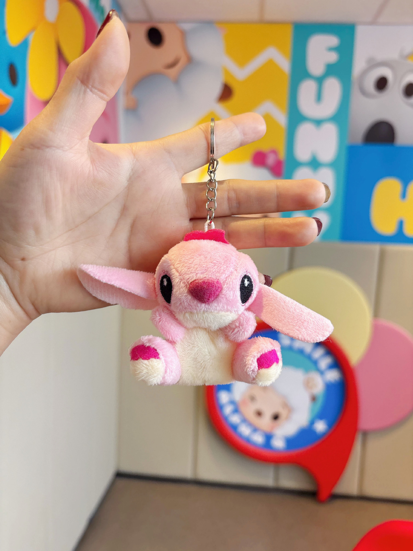 Stiletto Plush Doll pendant key chain female cute cartoon Korean creative stiletto schoolbag Pendant