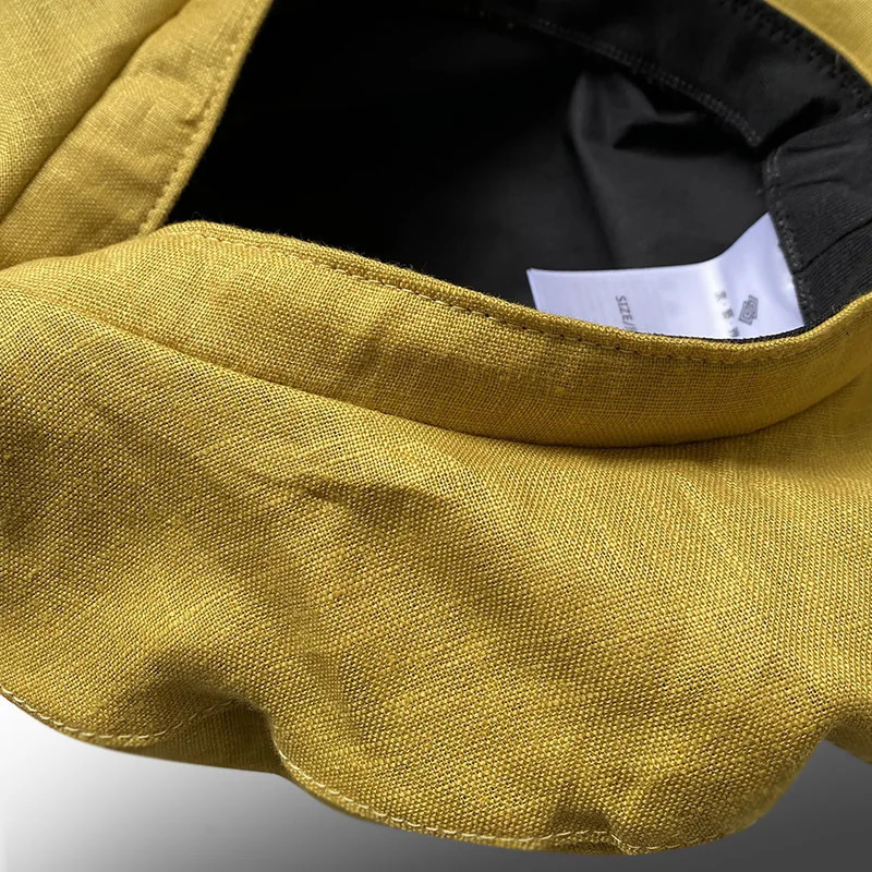 Linen Beret Spring And Summer Breathable Lightweight Fashion Versatile Casual Hat Female Literary Painter Hat 250730