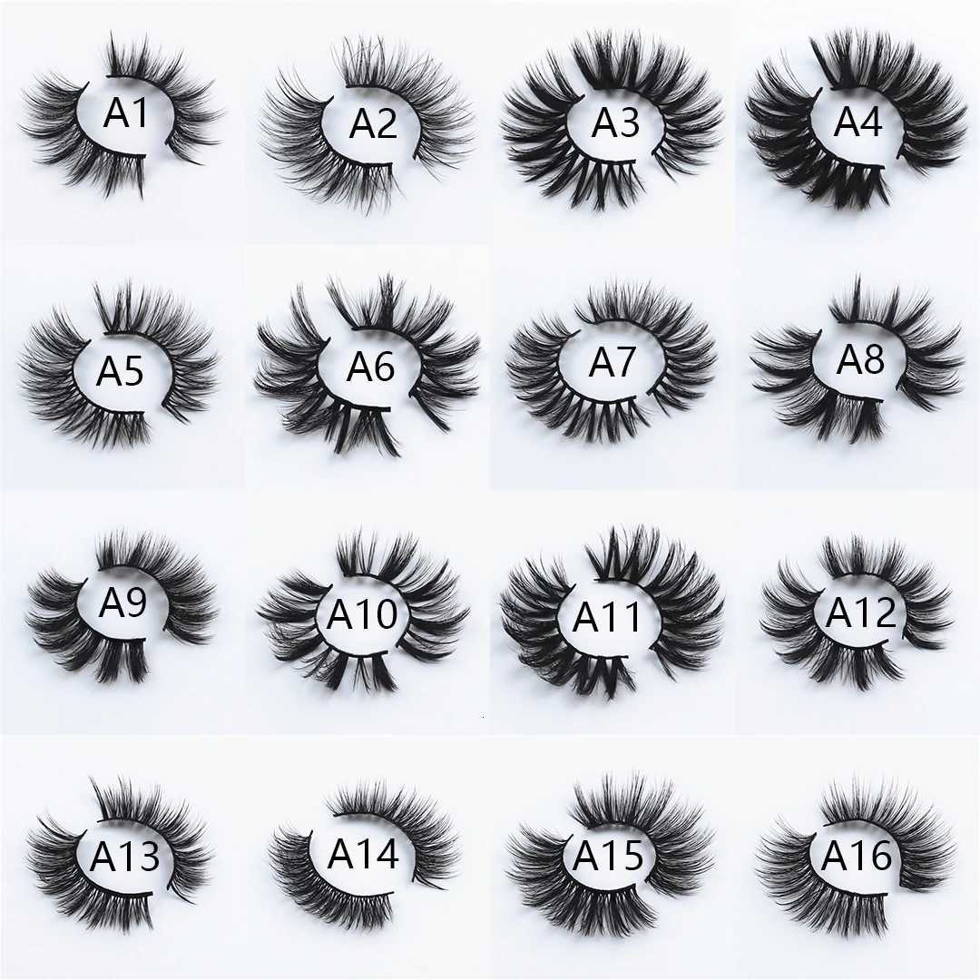 5/8 Pairs Faux Mink Eyelashes Fluffy Natural False Eyelashes 3D Dramatic Makeup Eyelash Reusable Handmade Lashes wholesale Z250730