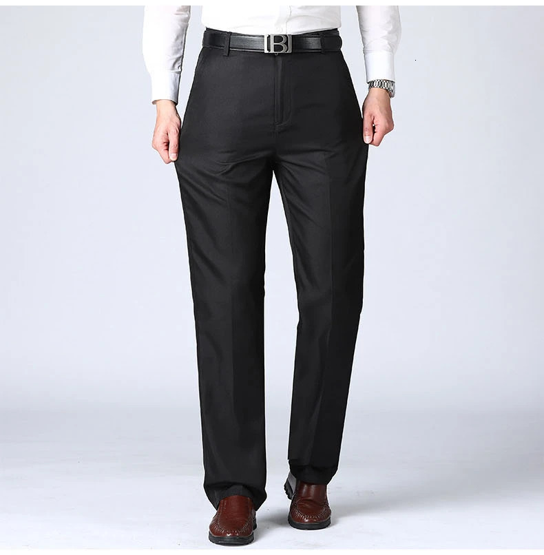 MRMT Mens Trousers High Waist Black Suit Pants Men Thin Straight Loose Formal Business Casual Man Trouser 250731