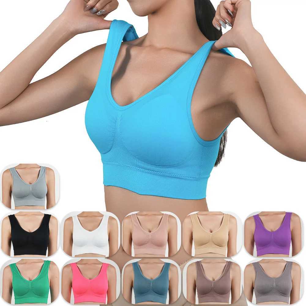1Pcs Womens Sports Bra Removable Padded Fitness Gym Tops Womens ShoCKproof Running VEST Underwear for Women Bras S-5XL Z250730