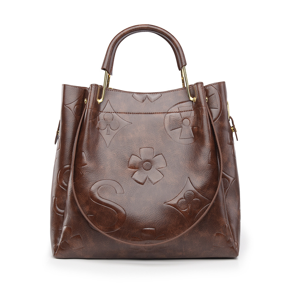 Free shipping designer bag Shoulder tote Bags For woman Embossed tote bag with large capacity