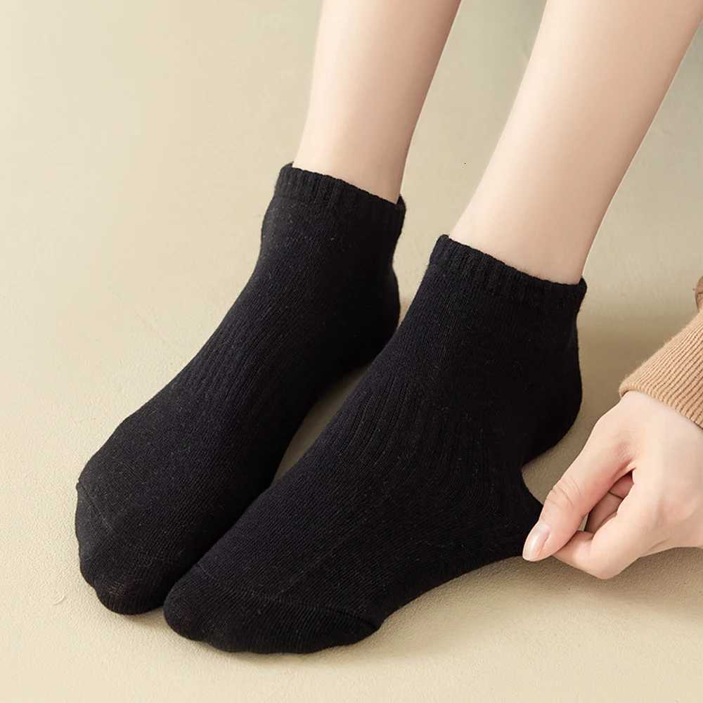5Pair/Set Professional Fitness Sports Socks Cotton Non-Slip Running Socks for Men Women Short Quick-Drying Basketball Training Z250731