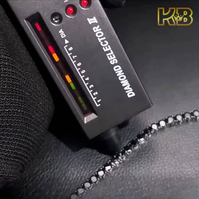 4mm Black Moissanite Tennis Chain IcedOut Hip-Hop Necklace VVS Black Stones925 Silver PVD Coated Pass test