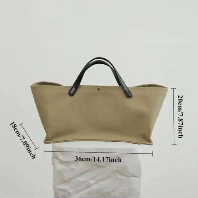 Women's Canvas Leather Totes Handbag Commuting Shoulder Crossbody Armpit Bag Leisure Versatile Casual Chic Stylish Clutch