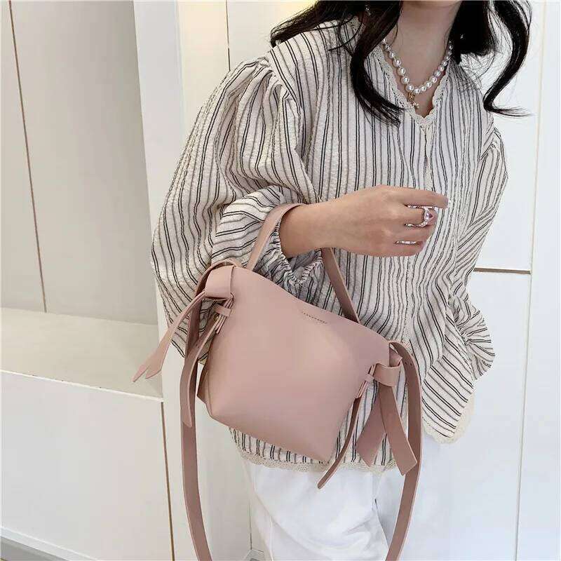 NEW Women Shoulder Bags Designer Handbags Tote Pu Leather Crossbody Bag Casual Simply Buckets Composite Purse