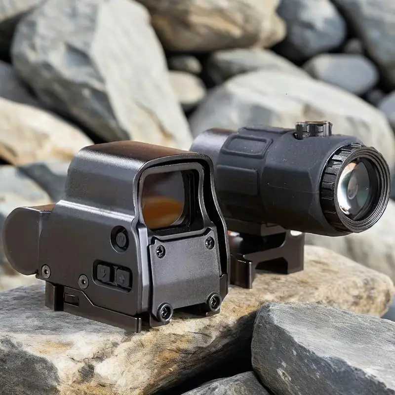 558+G43 Magnifying Glass Holographic Sight Kit Red/Green Dot Sight - Enhanced Visibility Accuracy R250730