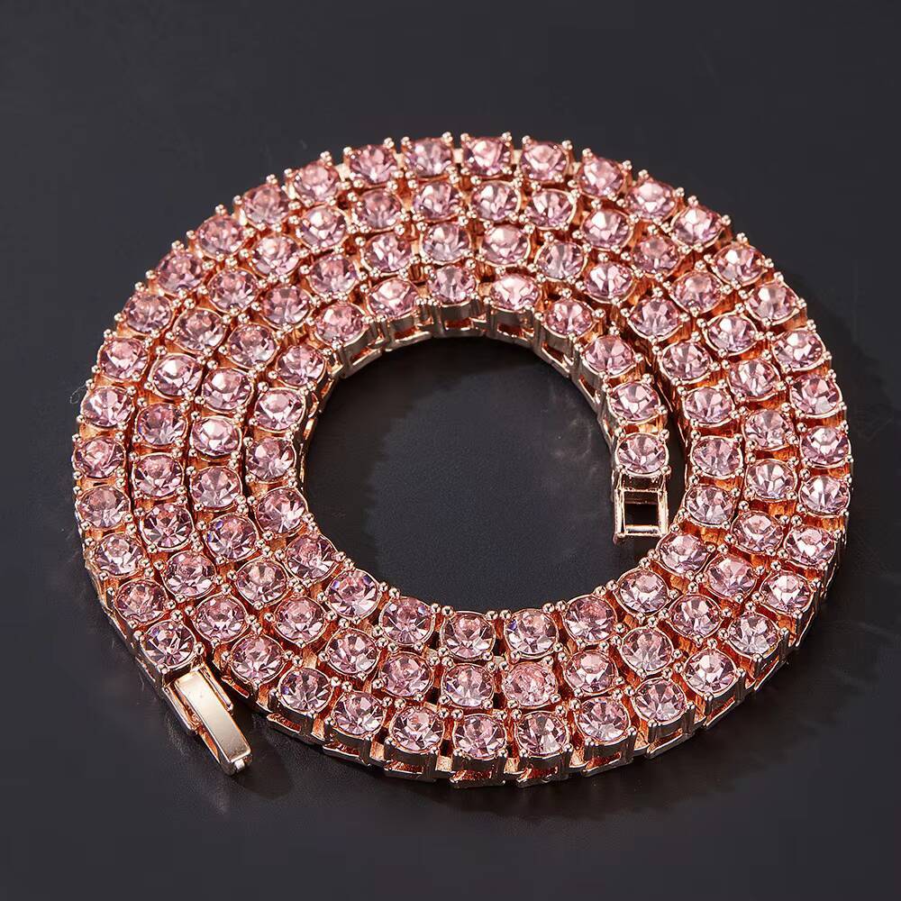 High Quality Fast Delivery Moissanite Tennis Chain Shining Brightly D VVS for Women/Men 2mm 3mm 4mm 5mm 6.5mm Necklace