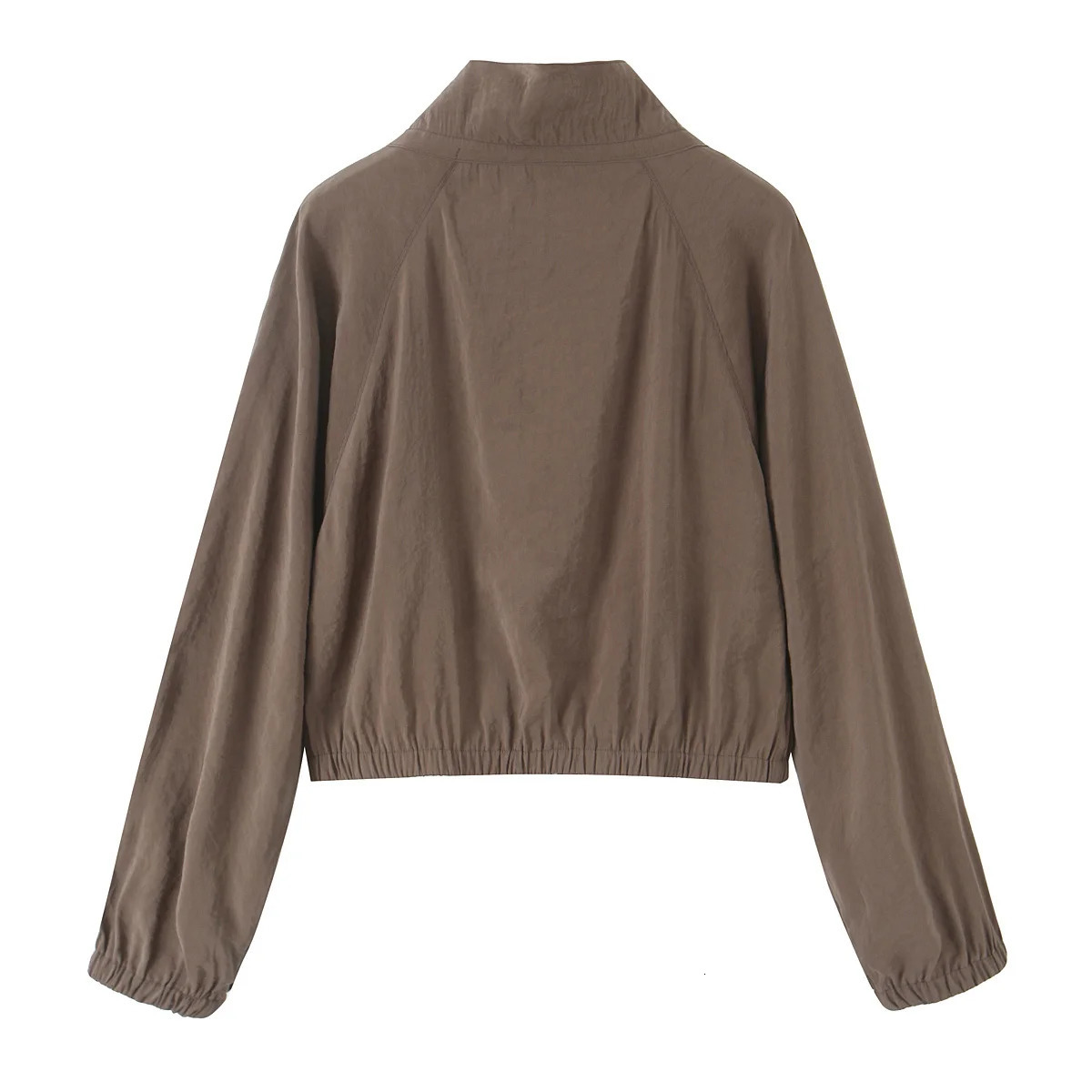 MYST ZA summer womens casual simple highneck sweater jacket with drawstring midwaist wideleg trousers 250730
