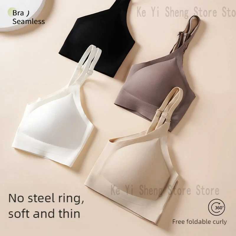 Womens bra seamless underwear large busts small busts gathering thin semi-fixed cup beautiful back bra sexy Z250730
